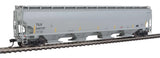 HO Scale Walthers Proto 920-105838 Trinity Leasing 67' 6351 4-Bay Covered Hopper