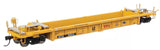 HO Scale Walthers MainLine 910-8434 Red TTX & Next Load Any Road logos w/yellow conspicuity stripes TTX DTTX 53312 Thrall Rebuilt 40' Well Car