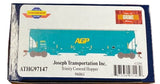 HO Scale Athearn G97147 Joseph Transportation DJTX 96061 Trinity 3-Bay Covered Hopper