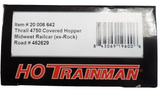 HO Scale Atlas 20006642 ex-Rock Island MWCX 462629 Thrall 3-Bay Covered Hopper