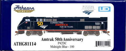 Athearn Genesis G81114 Amtrak P42DC 50th Anniversary Midnight Blue 100 DCC Ready