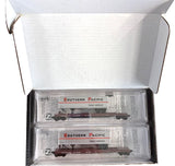 N Scale Micro Trains 983 02 280 Southern Pacific Flat Car w/Trailer 2-Pack #2