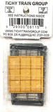 HO Scale Tichy Train Group 8115 2/2 Double-Hung 42" x 91" Masonry Window pkg (8)