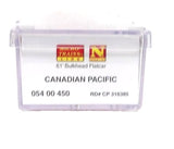 N Scale Micro Trains 5400450 Canadian Pacific CP 316385 61' 8" Bulkhead Flatcar