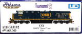 HO Scale Athearn Genesis G83192 CSX Boxcar Logo #5250 ES44DC DCC Sound