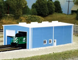 N Scale Pikestuff 541-8007 Blue 40 x 80' 2-Stall Enginehouse Building Kit