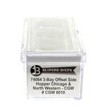 N Scale Bluford Shops 74064 Chicago & North Western CGW 6010 70-Ton 3-Bay Hopper