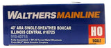 HO Scale Walthers 910-40716 Illinois Central IC 16725 40' Single Sheathed Boxcar