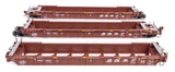 HO Walthers MainLine 910-55804 BNSF 211621 NSC Articulated 3-Unit 53' Well Car