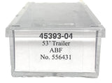 N Scale Trainworx 45393-04 ABF Freight Hyundai 53' Dry Van Semi Trailer w/Skirts