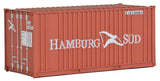 HO Scale Walthers SceneMaster 949-8006 Hamburg Sud 20' Corrugated Container