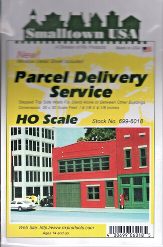 HO Scale Smalltown USA 699-6018 Parcel Delivery Service Kit