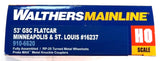 Walthers MainLine 910-6620 Minneapolis & St. Louis MSTL 16237 53' GSC Flatcar