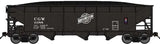 N Scale Bluford Shops 74061 Chicago & North Western CGW 6074 70-Ton 3-Bay Hopper