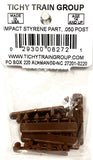 HO Scale Tichy Train Group 8272 7" Square Nut on Bolt w/13" Washer pkg (40)