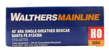 HO Walthers MainLine 910-40704 Santa Fe 124366 40' ARA Single Sheathed Boxcar