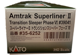 HO Scale Kato 35-6252 Amtrak 39041 Superliner I Transition Sleeper Phase IV
