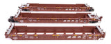 HO Walthers MainLine 910-55803 BNSF 211547 NSC Articulated 3-Unit 53' Well Car