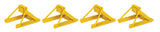 HO Scale Walthers 948-83108 Yellow Assembled Track Bumper pkg (4)