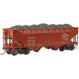 HO Scale Kadee #7527 Milwaukee Road MILW 96438 50 Ton 2 Bay Open Hopper w/Load
