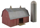 N Scale Walthers Cornerstone 933-3892 Meadowhead Barn and Silo Kit