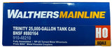 HO Scale Walthers MainLine 910-48210 BNSF 880164 Trinity 25,000-Gallon Tank Car