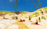 HO Scale Woodland Scenics A1962 Beach Goers Figures (6) pcs
