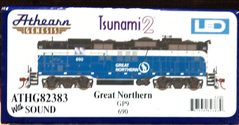 HO Scale Athearn Genesis G82383 GN Big Sky Blue Great Northern 690 GP9 DCC/Sound