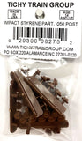 HO Scale Tichy Train Group 8275 10" Square Bolt w/20" Washer pkg (40)