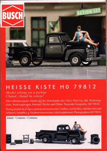 HO Scale Busch Gmbh Co Kg 79812 Partially Nude Female Model w/Pickup Figure Set