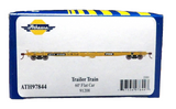 HO Scale Athearn 97844 Trailer Train Yellow TTX HTTX 9120860' Flat Car