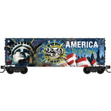 HO Atlas/Micro Trains 10004 Liberty 250 Commemorative 40' Plug-Door Boxcar Kit