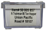 N Scale Atlas 50005857 Union Pacific UP 18107 90-Ton 3-Bay Hopper /coal load