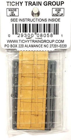 HO Scale Wood Skids & Pallets Kit By Tichy Train Group - 36 Unassembled Pieces, Brown