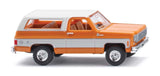 HO Scale Wiking 11101 Orange & White 1975-1976 Chevrolet K5 Blazer SUV