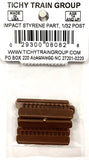 HO Scale Tichy Train Group 8082 3" Square Nut on Bolt w/6" Square Washer pkg(96)