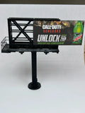 HO Scale ScaleSigns.com 160104 Gray Tri-Post Billboard Kit