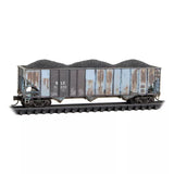 N Scale Micro Trains 98305085 Weathered B&LE ex-Rock Island 100-Ton Hopper Set