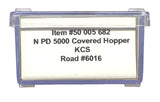 N Scale Atlas 50005682 Kansas City Southern #6016 Trinity PD5000 Covered Hopper
