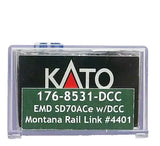 N Scale Kato 176-8531-DCC Montana Rail Link MRL 4401 SD70ACe w/DCC