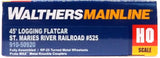Walthers MainLine 910-50920 St Maries River Railroad 525 45' Logging Flatcar