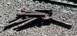 HO Scale ScaleSigns.com 40002 Weathered Old Dark Used Railroad Ties (15) pcs