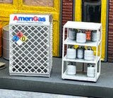 HO Scale ScaleSigns.com 15003 AmeriGas Propane Cage w/Tanks-Bottles
