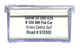 N Scale Atlas 50006429 Illinois Central Gulf ICG #910300 GSI 60' Flatcar