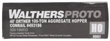 HO Scale Walthers Proto 920-106033 Conrail CR 493186 40' Ortner 100-Ton Aggregate Hopper