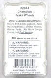 HO Scale Kadee #2044 Black Champion Brake Wheel Freight Car Detail Parts