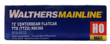 HO Walthers 910-4833 Trailer Train TTZX 86366 72' Centerbeam w/Opera Windows