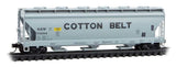 N Scale Micro Trains 9300210 Cotton Belt SSW #73994 3-Bay Covered Hopper