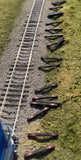 HO Scale ScaleSigns.com 40002 Weathered Old Dark Used Railroad Ties (15) pcs