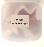 N Scale Rock Island Hobby 43107 Pre-Built White w/Red Roof Bungalow House